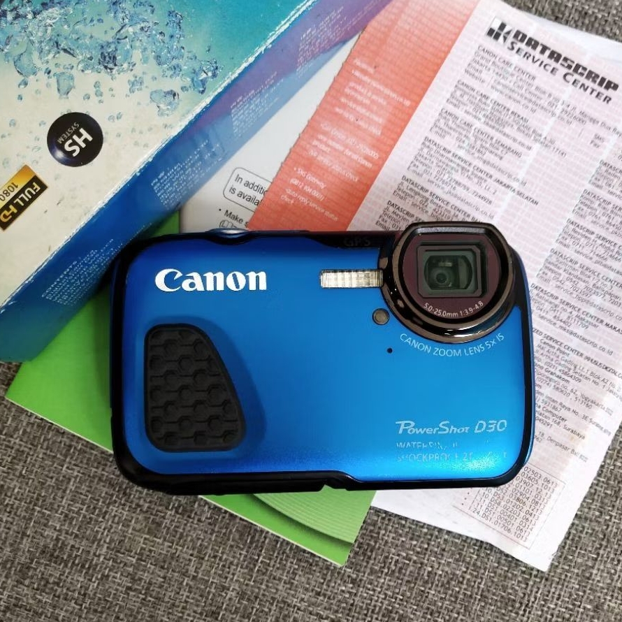 Jual Canon Powershot D30 Gps Underwater Kamera Waterproof Digicam