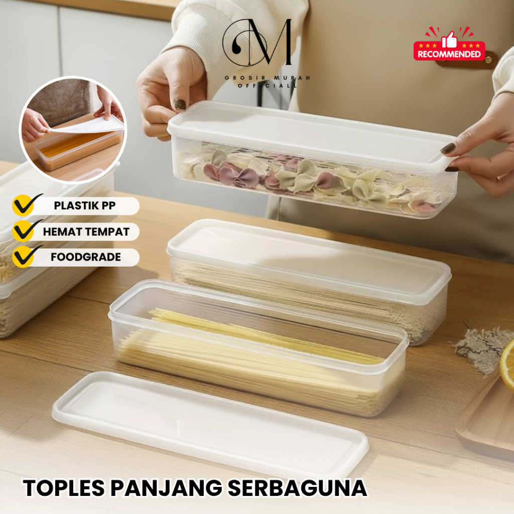 Jual GROVE MAISON Toples Plastik Panjang Serbaguna Wadah Plastik ...
