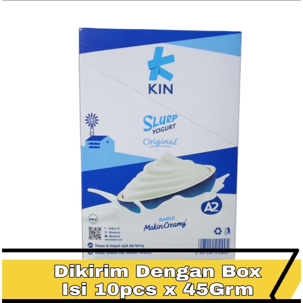 Jual Kin Slurp Yogurt Stik Kemasan Box 10pcs X 45 gram | Shopee Indonesia