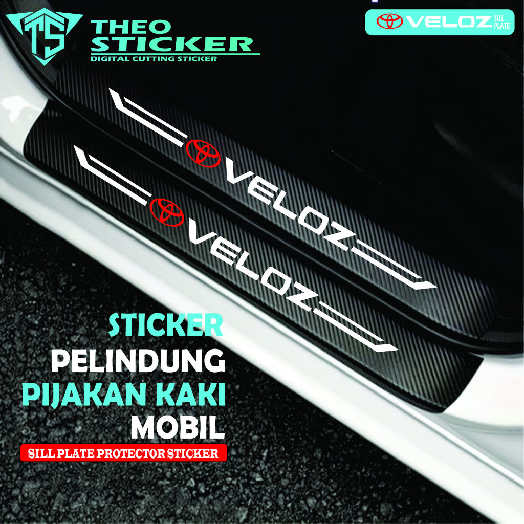 Jual TERBARU Sticker Carbon 3D Door Sill Plate Mobil TOYOTA VELOZ ...