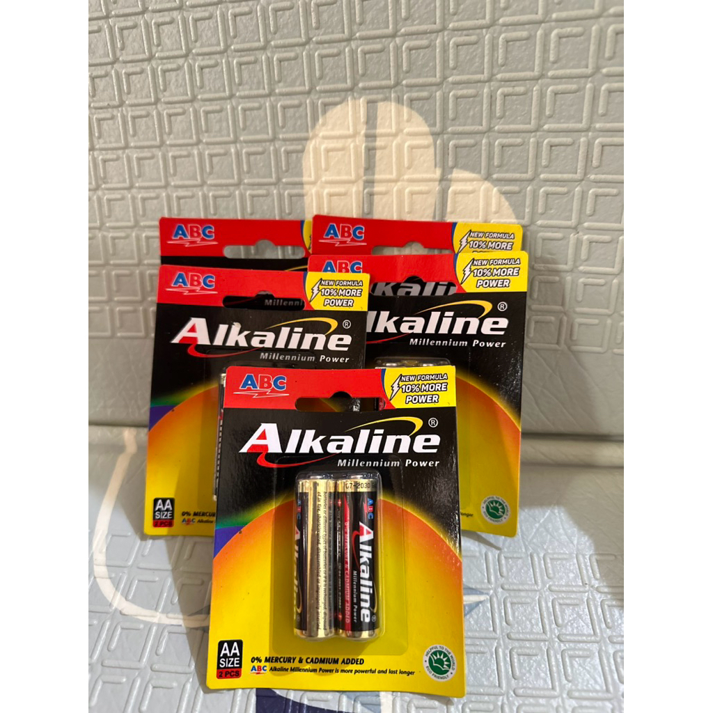 Jual Baterai ABC ALKALINE AA // Battery jam dinding A2 isi 2 | Shopee ...
