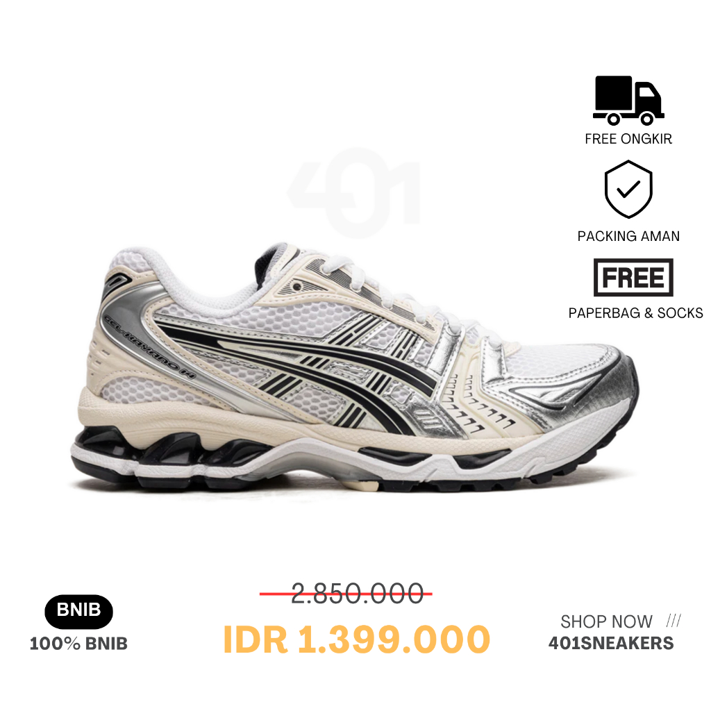 Jual Sepatu Gel KYN 14 White Black Sail Silver Midnight Navy 100% BNIB ...
