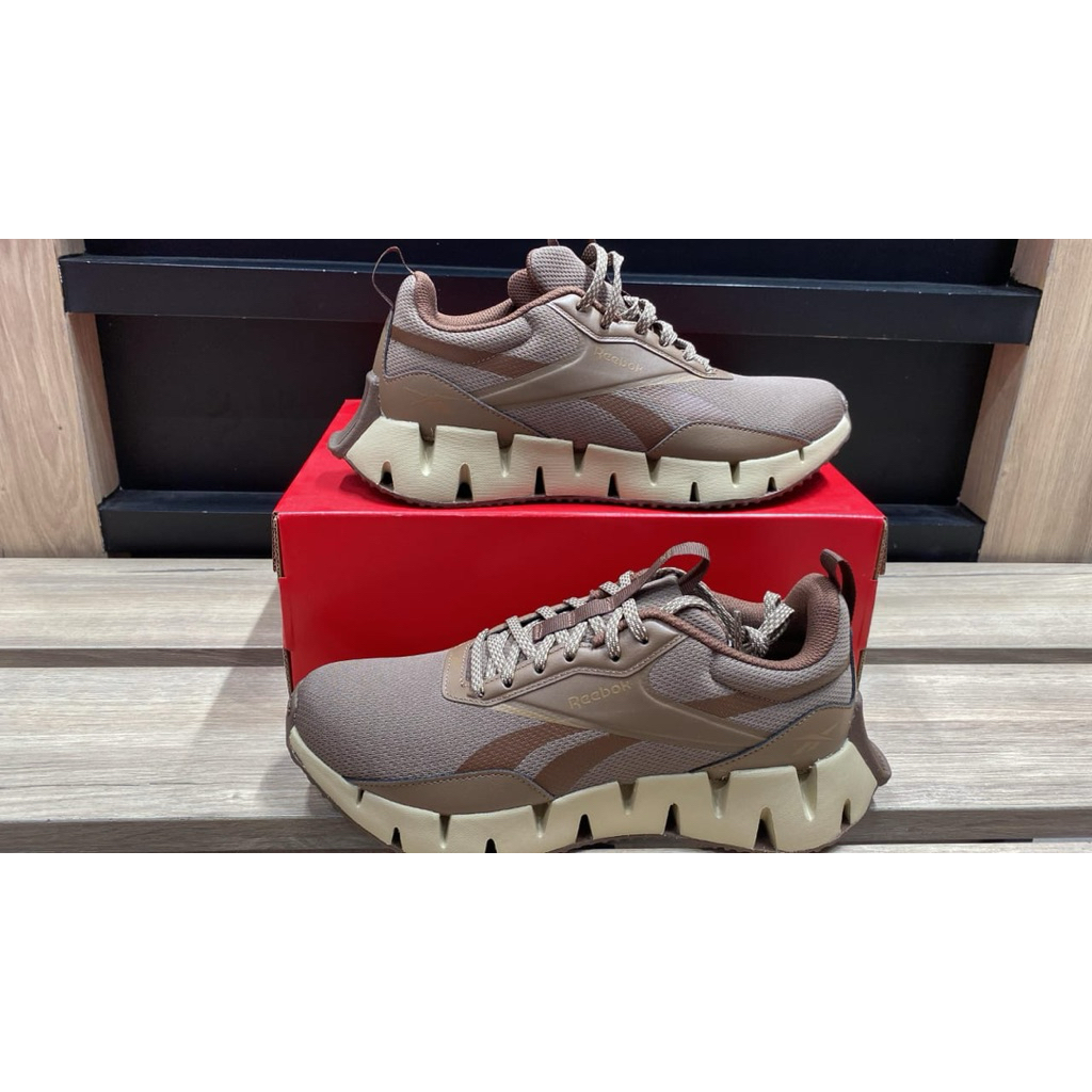 Jual SEPATU RUNNING ZIG DYNAMICA STR BROWN BY RBK MEN | Shopee Indonesia