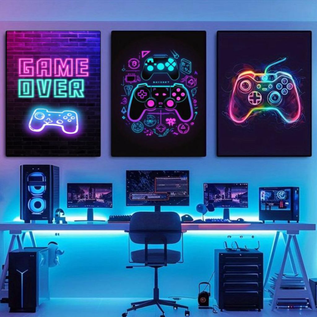 Jual DEKOR.IN Hiasan dinding tema gaming - Hiasan dinding gambar gaming ...