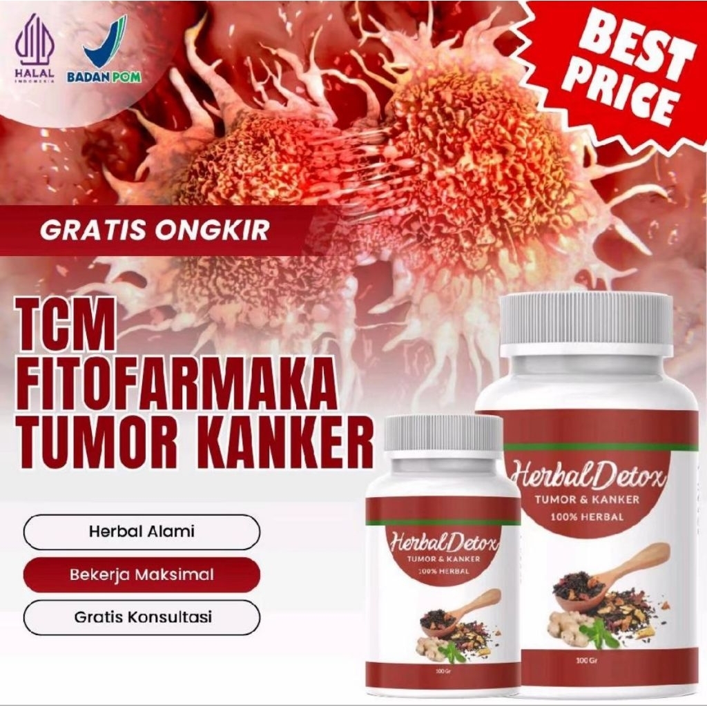 TCM Detox tumor dan kanker atasi benjolan biar cepat kempes Fitofarmaka