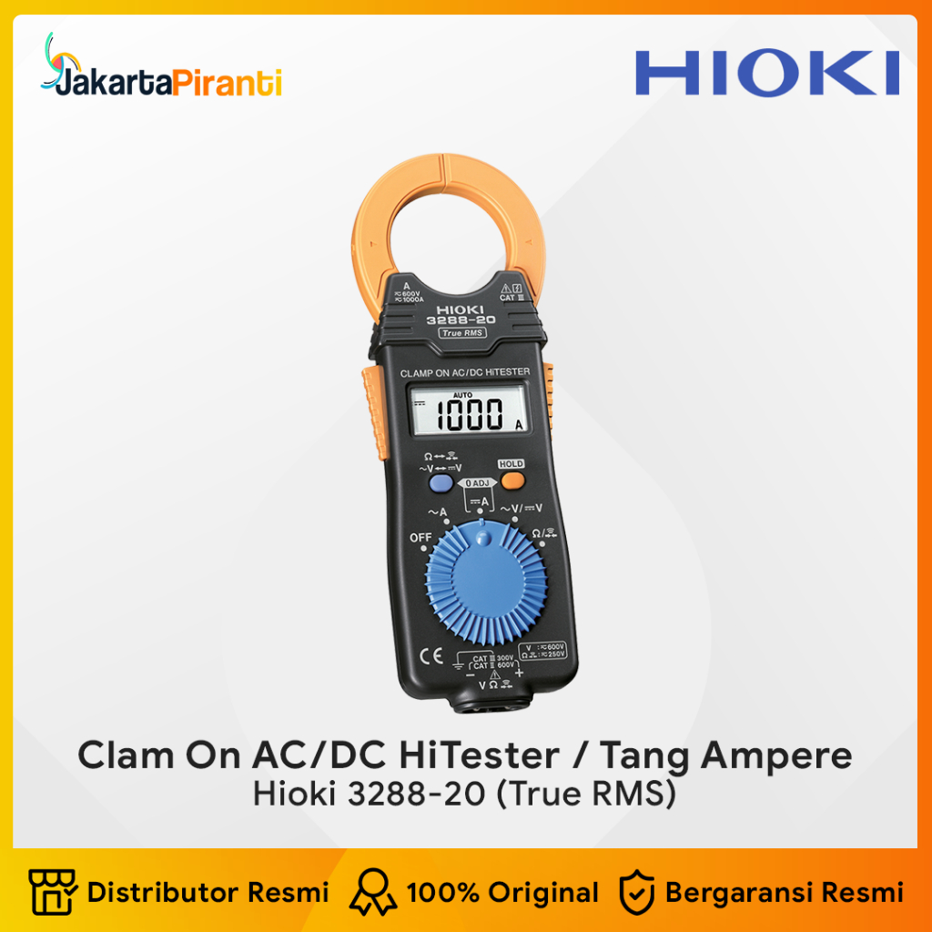 Jual Clamp Meter HiTester 3288-20 (AC/DC 1000A True RMS) Hioki 3288-20 ...