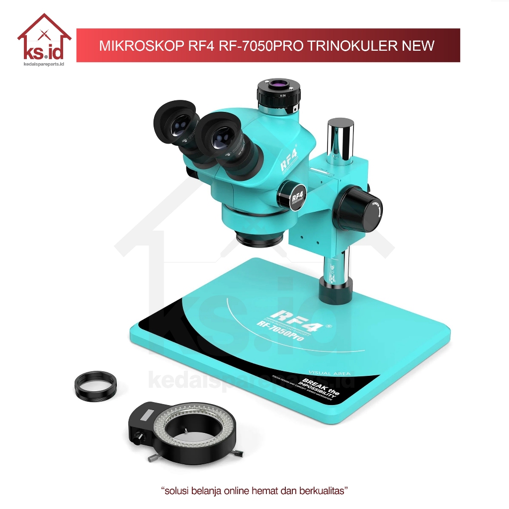 Jual Microscope Trinokular Rf4 7050 Pro / Microscope Stereo Trinokuler ...