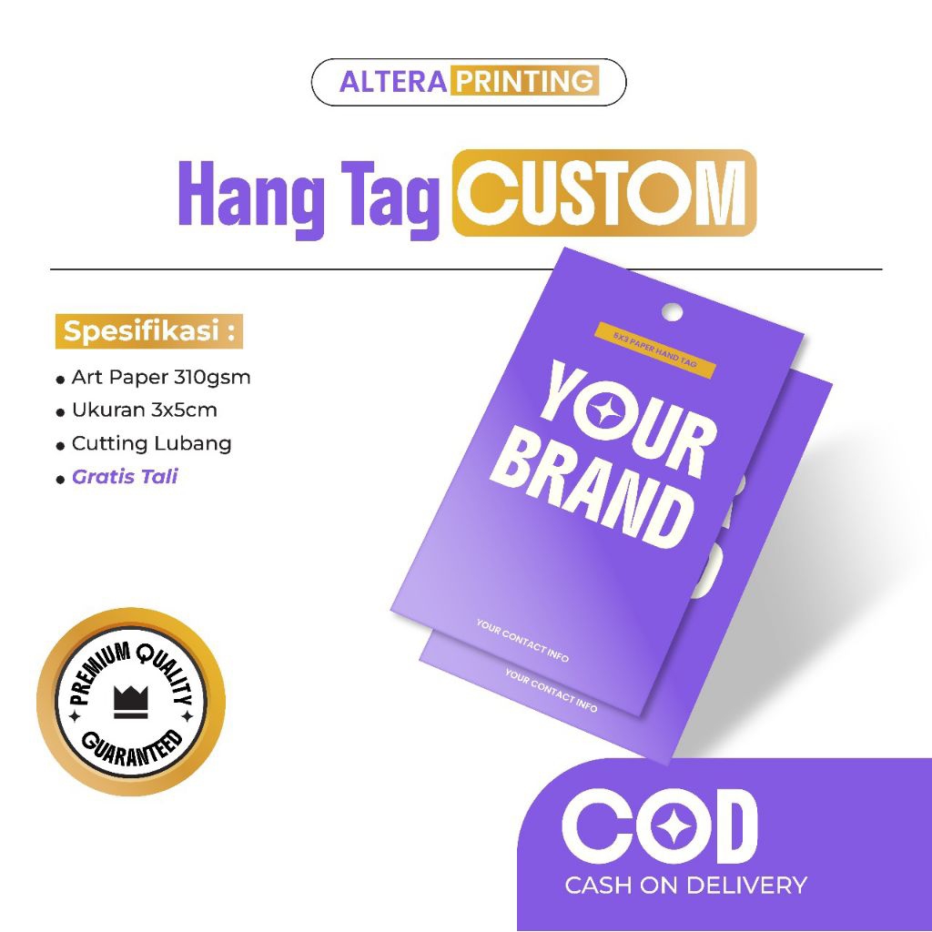 Jual ALTERA SIdoarjo - Hangtag Bonus Tali Hangtag Hentek Nametag Label ...