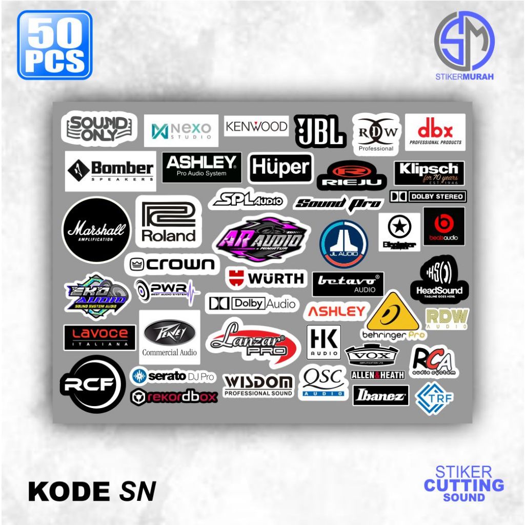 Jual Sticker Sound Isi 50 Pcs Kece Sudah Cutting Anti Air (SN) | Shopee ...