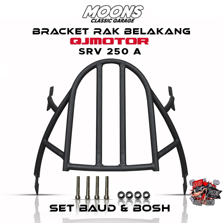 Jual bracket rak belakang motor Qj motor SRV 250 A | Shopee Indonesia