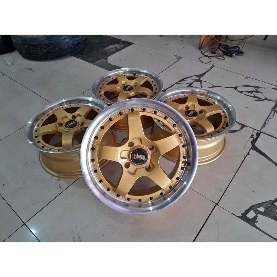 Jual Velg racing jdm BOB HSR R16 lebar7 pcd4X114 ET42 | Shopee Indonesia