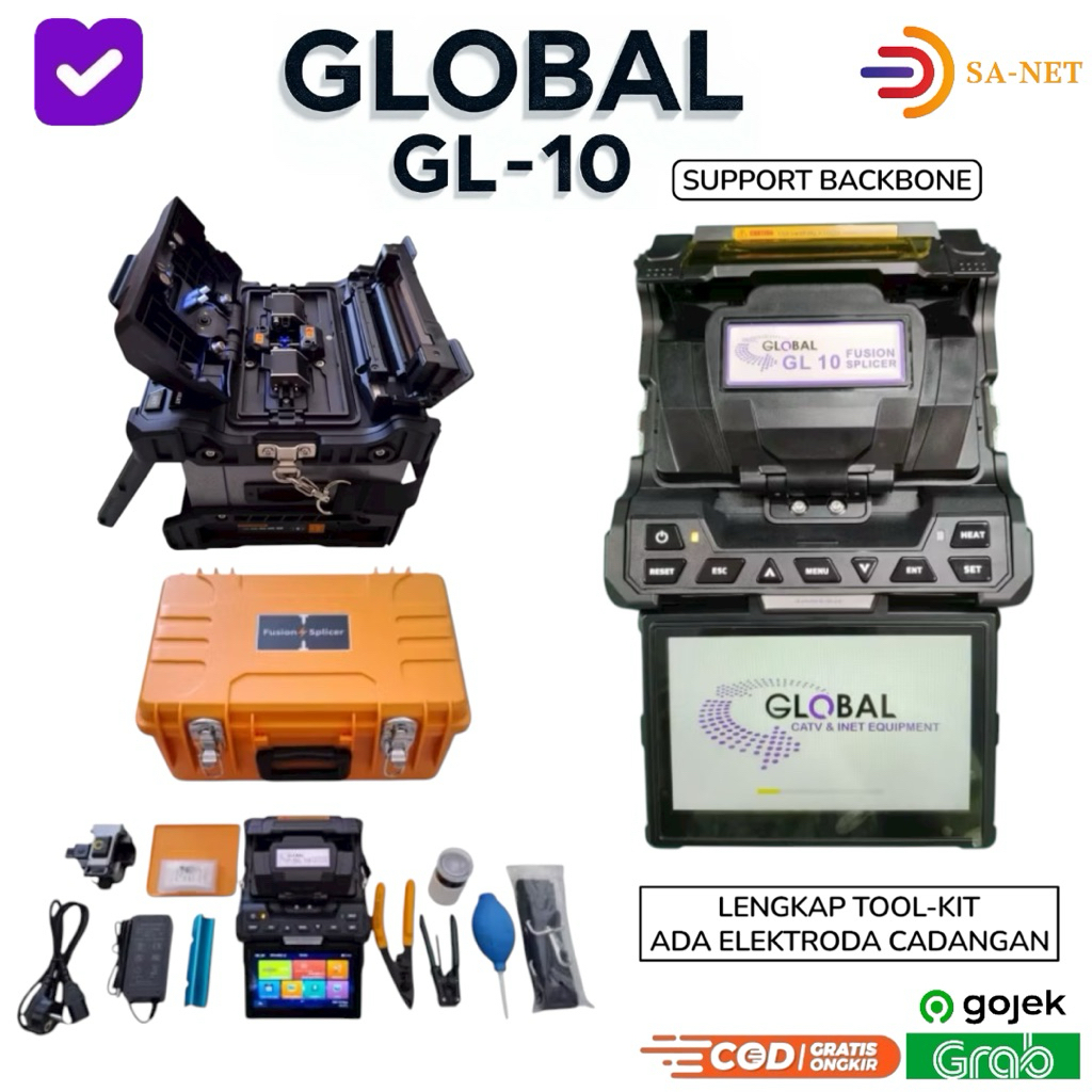 Jual GLOBAL GL-10 Mesin Splicer Kabel Fiber Optik Fusion Splicer ...