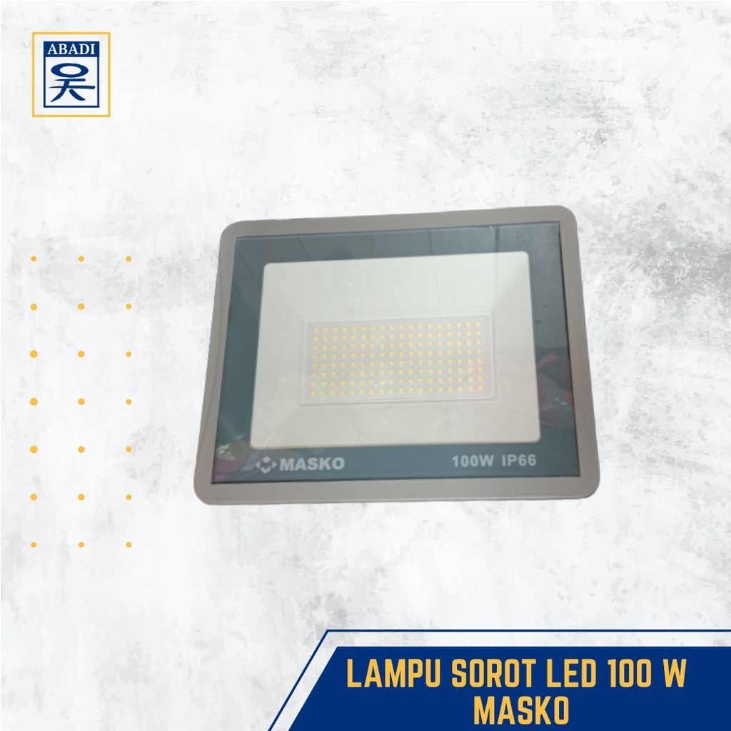 Jual LAMPU SOROT LED 100 W MASKO | Shopee Indonesia
