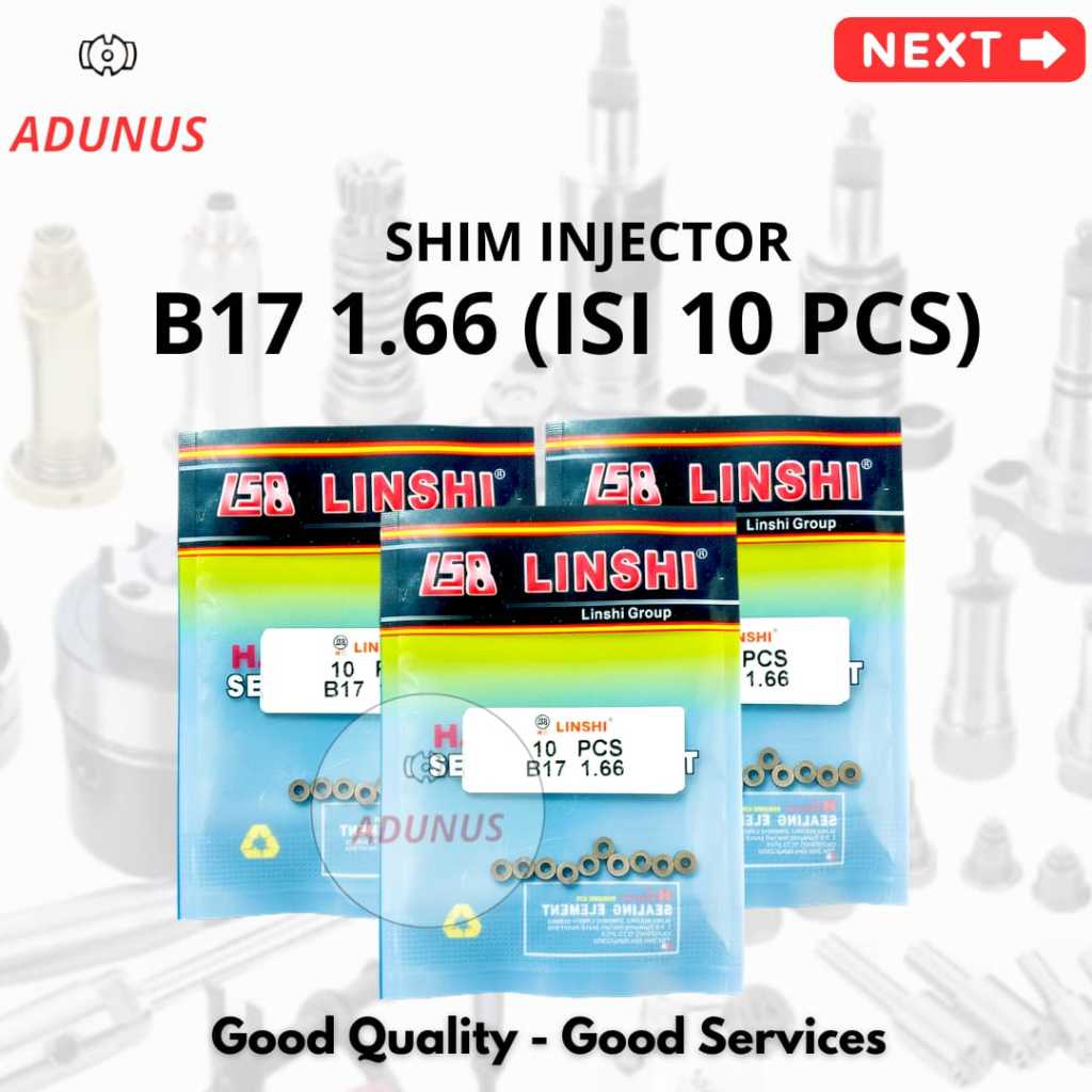 Jual (10PCS) Shim Injector Type Shim Injector B17 1.66 Ketebalan ...