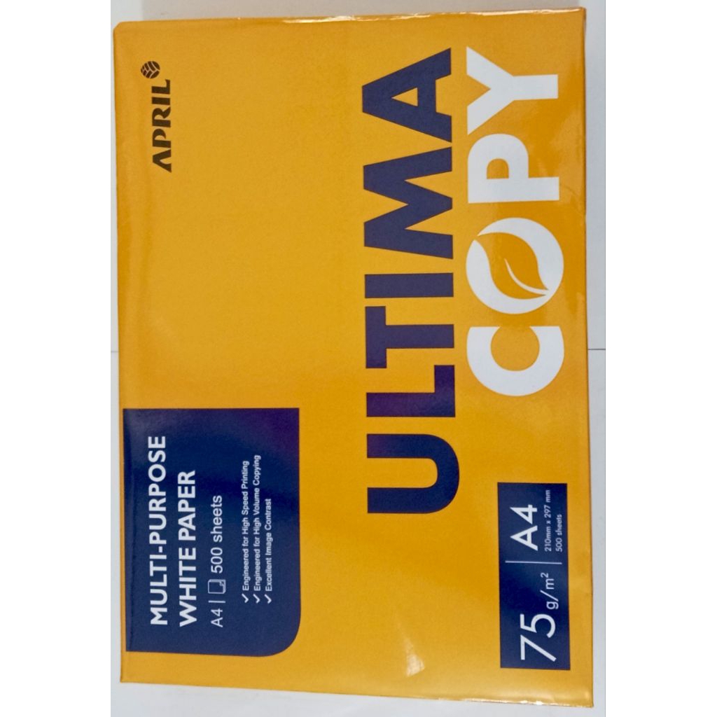 Jual Kertas HVS A4 F4 Ultima Copy 75 GSM 1 RIM 500 lembar | Shopee ...
