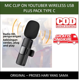 Mic Clip On Youtuber Wireless Usb Plus Pack Type C Mic Youtuber Bluetooth