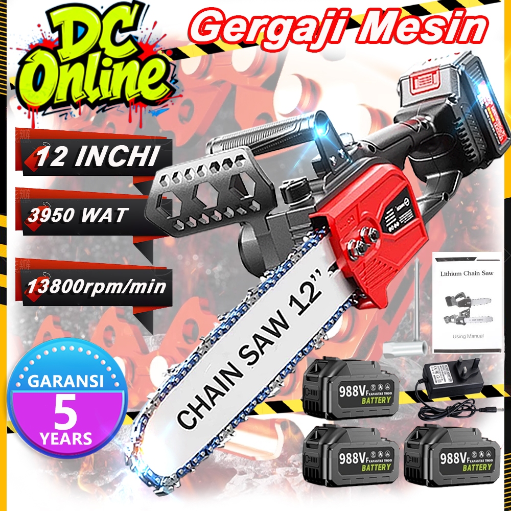 Jual [Garansi 10 tahun] gergaji mesin portable Gergaji rantai elektrik ...