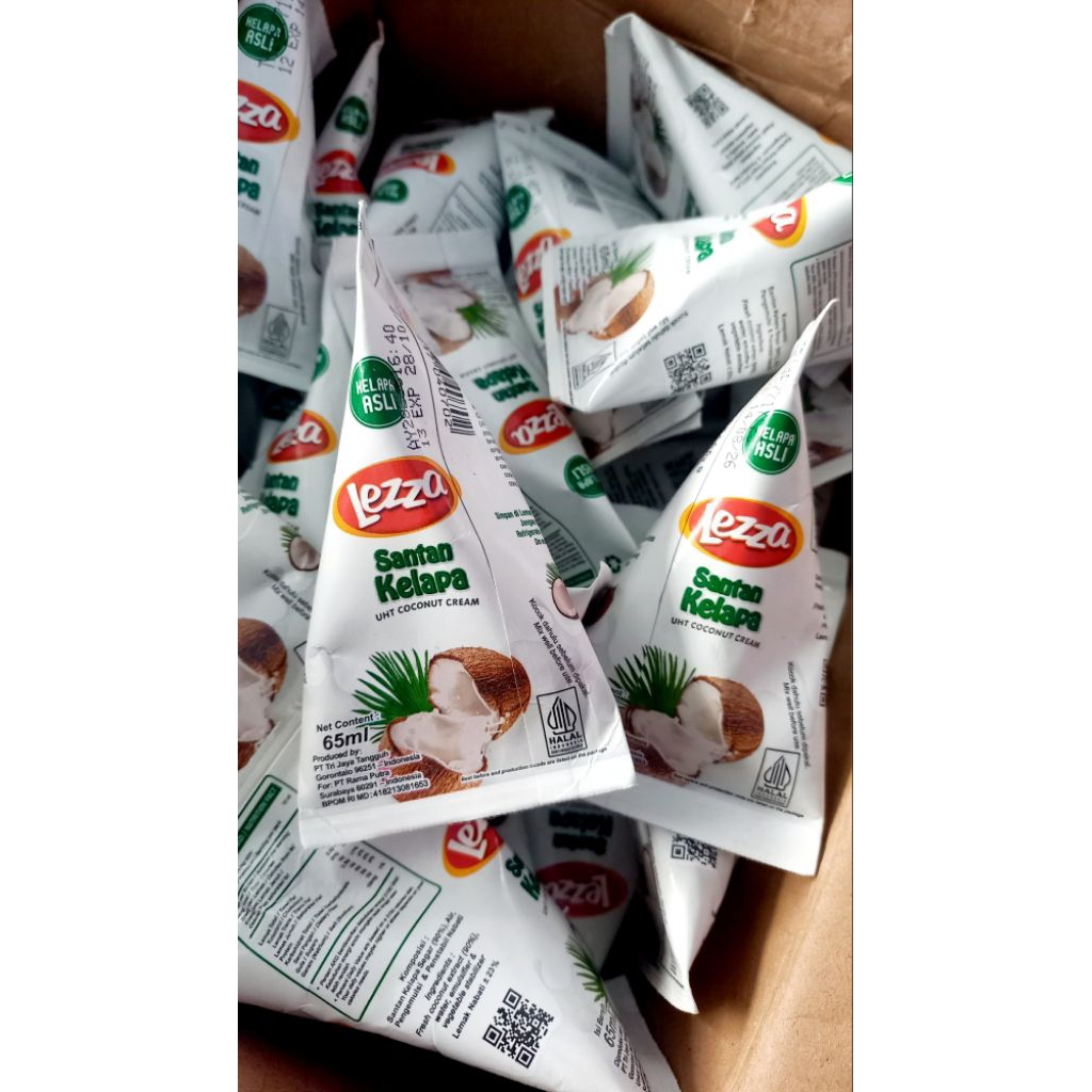 Jual LEZZA Santan Kelapa Cair 65ML ( Kelapa Asli ) | Shopee Indonesia