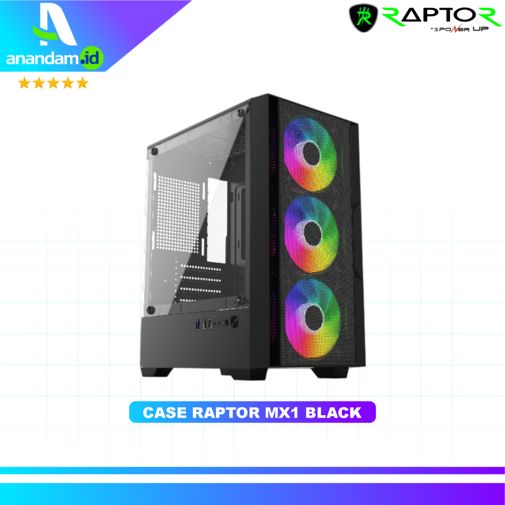 Jual CASE RAPTOR MX1 BLACK M-ATX/ITX | Shopee Indonesia