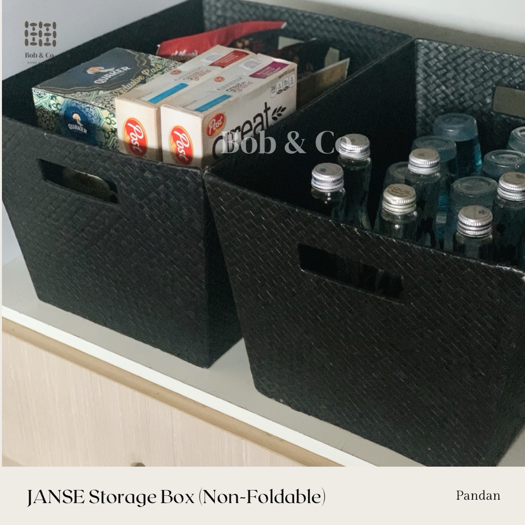 Jual Storage Box Besar Anyaman Pandan Tempat Penyimpanan Organizer ...
