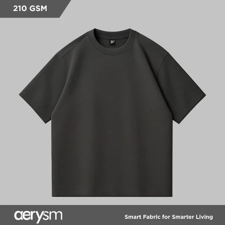 RK001 Benidson Aerysm Kaos Abu Oversized T-Shirt Polos