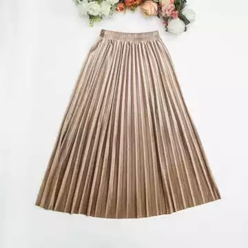 Rok Plisket Velvet Gradasi Premium Bludru Model Payung Panjang 252 P189