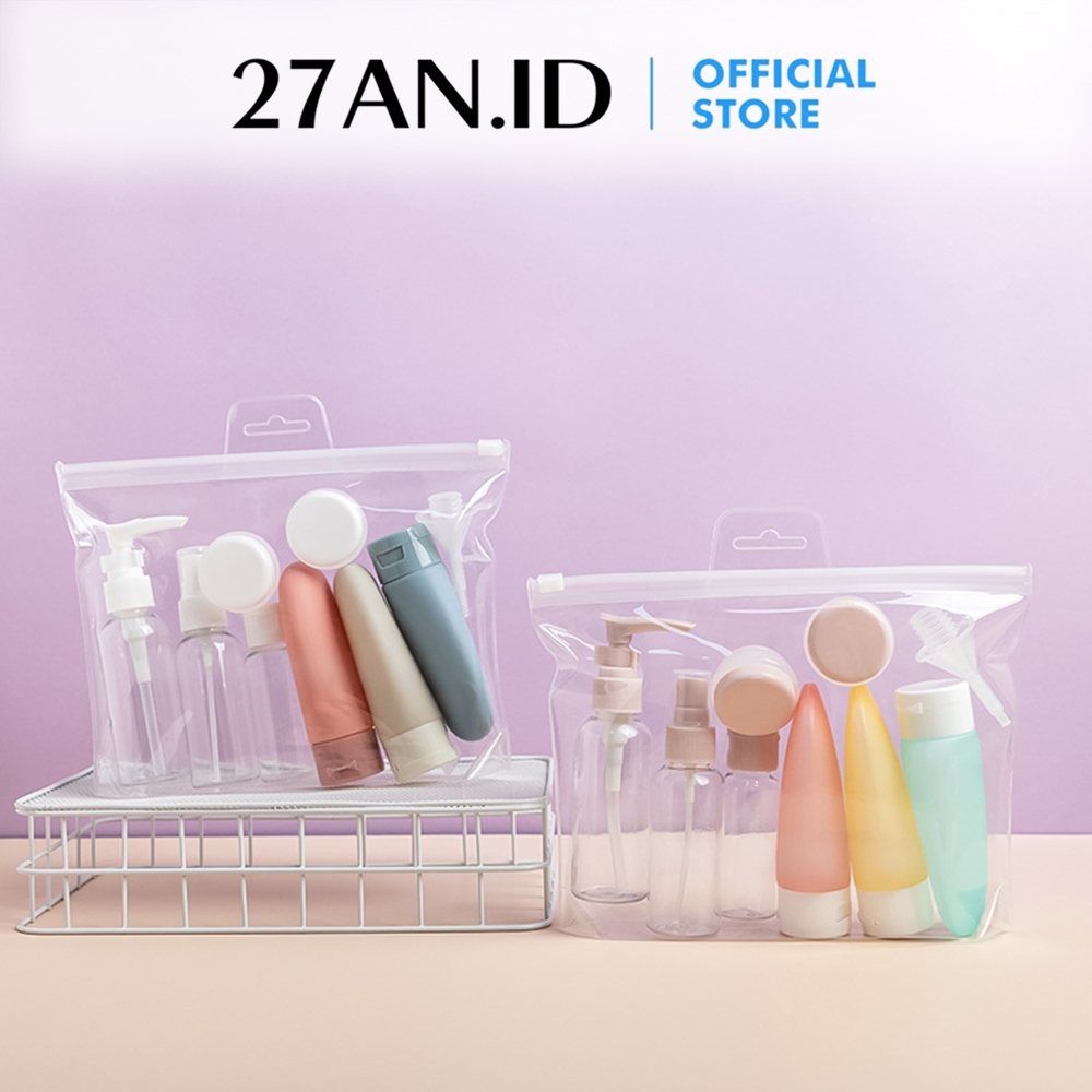 Jual (27AN.ID) Botol Travel Kit isi 10pcs H1081 Perlengkapan Lotion ...