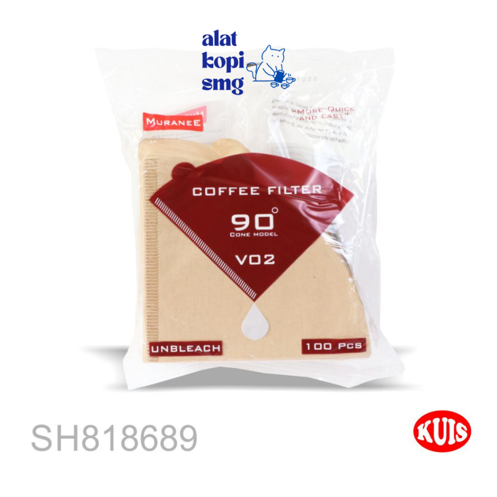 Jual Muranee Paper Coffee Filter V02 isi 100 Lembar Kopi Manual Brew ...
