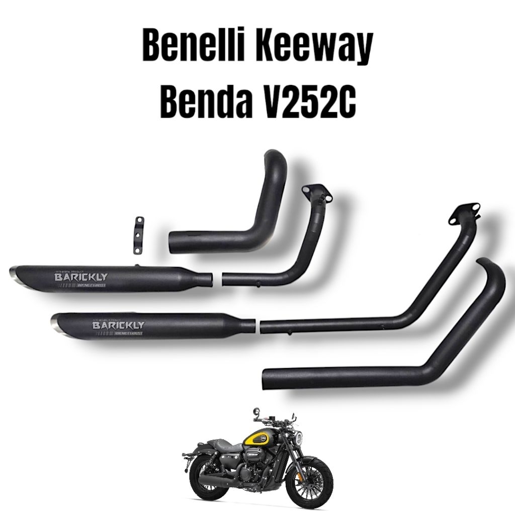 Jual Knalpot Custom Benelli Keeway Benda V252C 252 Original Barickly ...