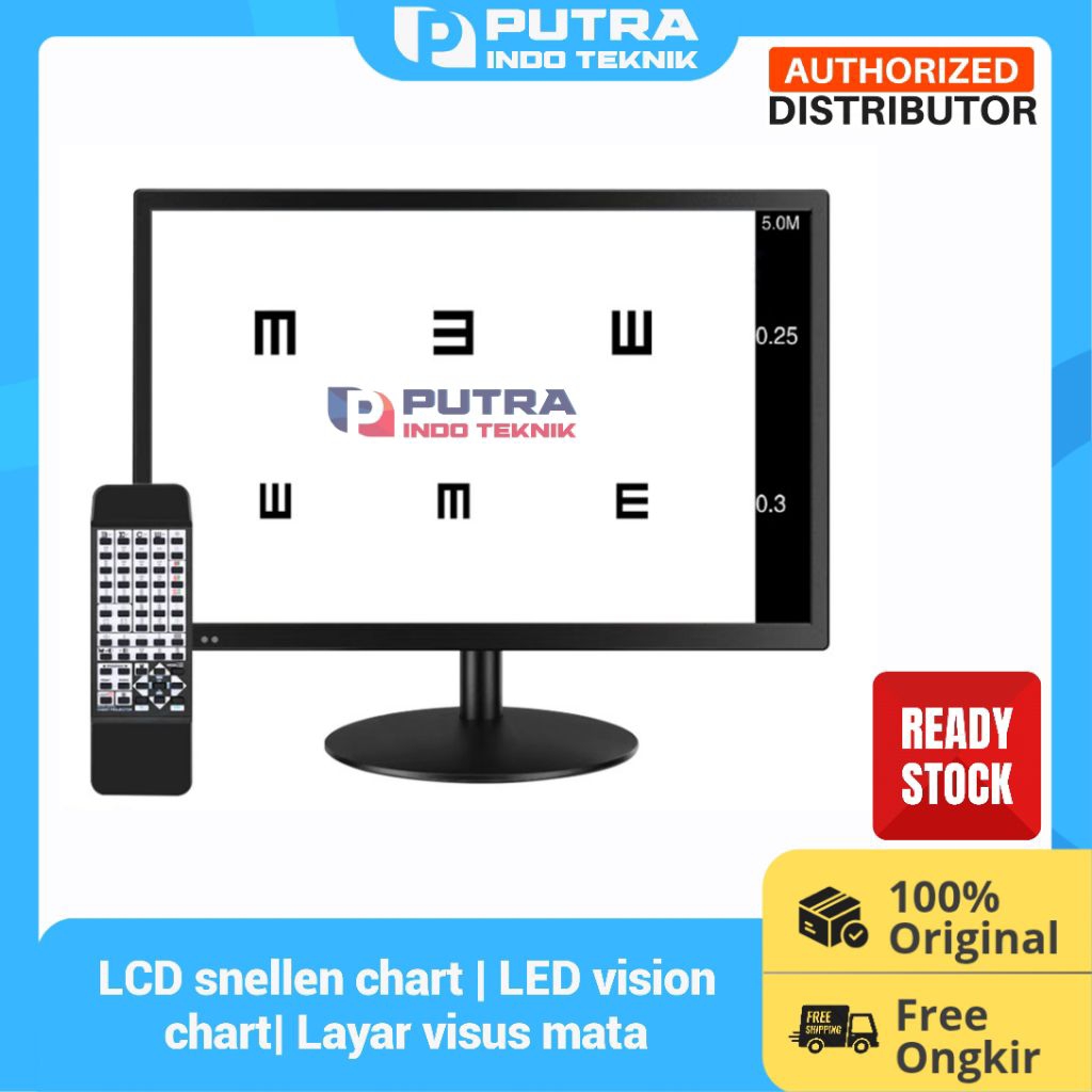 Jual LCD snellen chart | LED vision chart| Layar visus mata|bisa set 1 ...