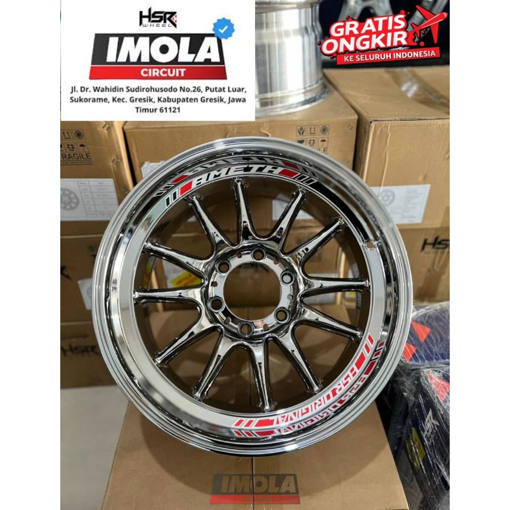 Jual Velg Mobil R18 BLACK CHROME Samlong Baut 6x139,7 Pnp Hilux Pajero ...