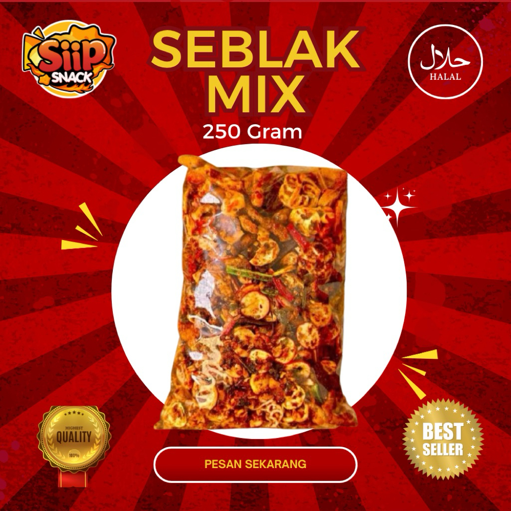 Jual Seblak Mix Campur Pedas 200gr | Isi Rame • 200gr REAL | Shopee ...