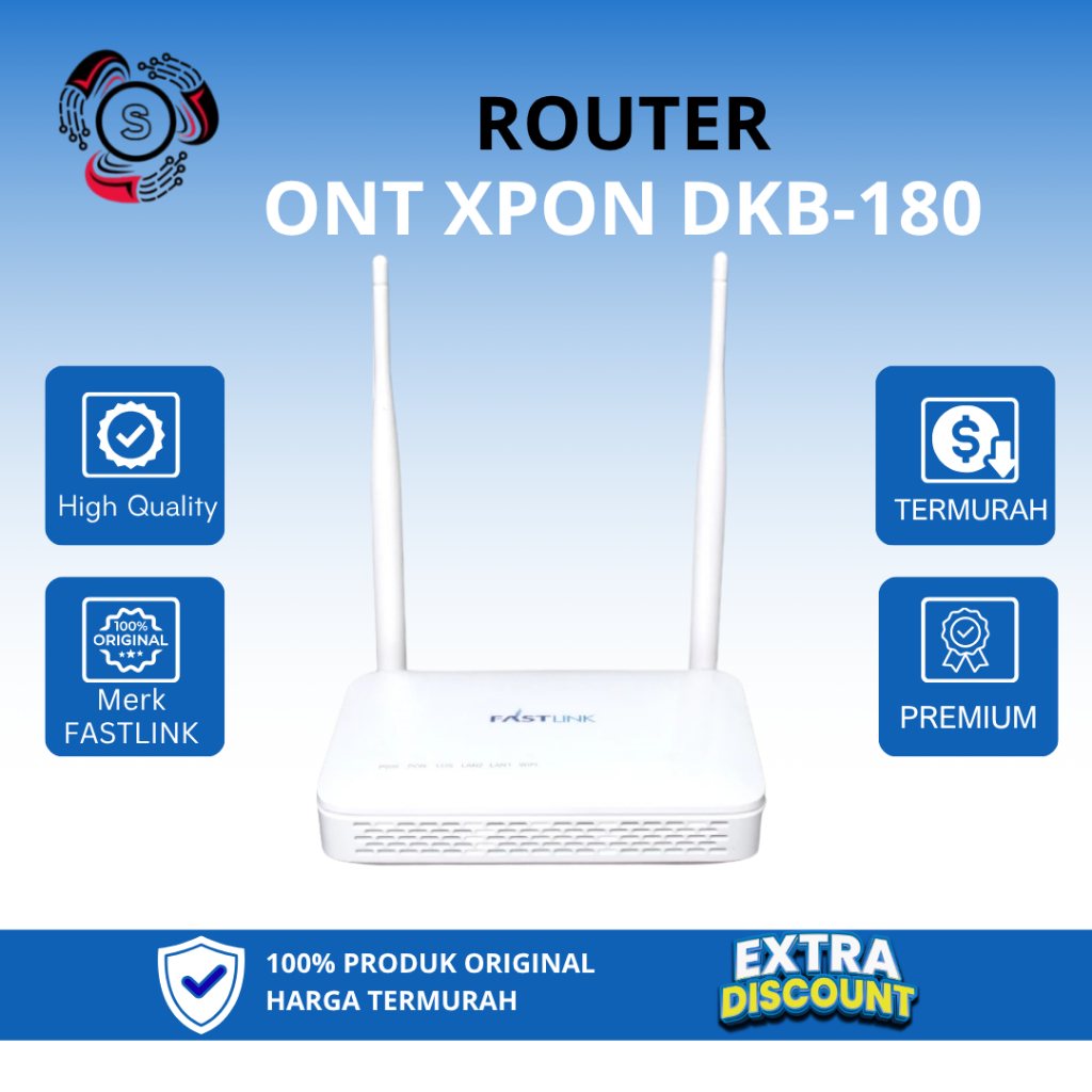 Jual FASTLINK XPON ONU - DKB 180 ROUTER WIFI FALCOM TECHNOLOGY | Shopee ...