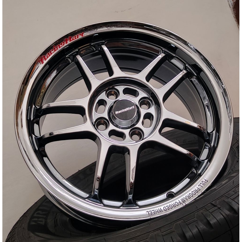 Jual Velg baru ring 15 Racing hart cp-035 black chrome lebar 6,5 et 41 ...