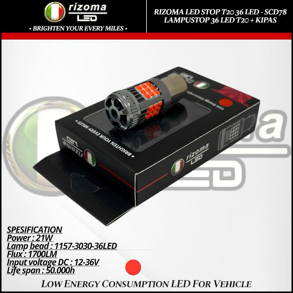 Jual Rizoma Led Racing - Lampu Stoplamp Bohlam Stop Lamp Rizoma LED T20 ...