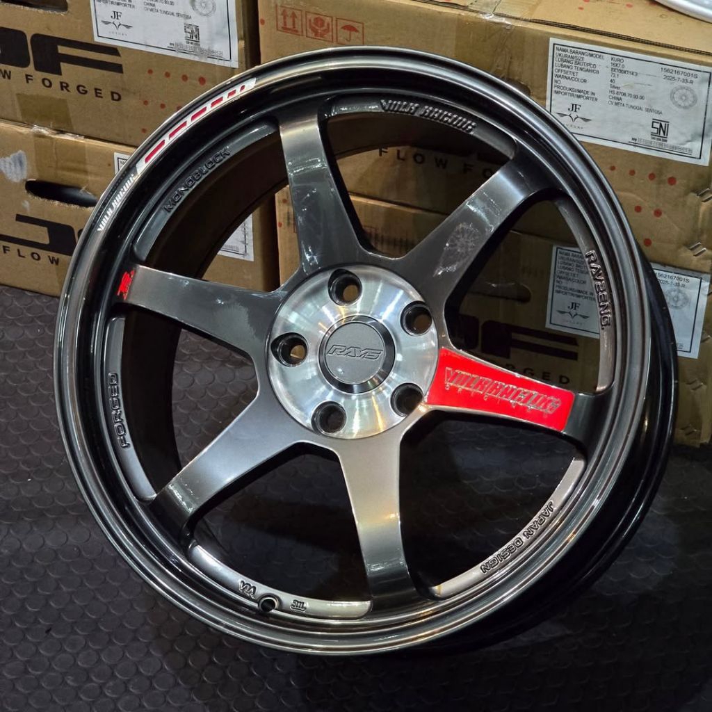 Jual velg mobil r18 te37 sl lebar 8,5 velg mobil ring 18 cocok untuk ...