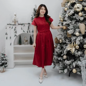 Beatrice Clothing Medan Noel Dress Pakaian Wanita Dress Wanita Polos