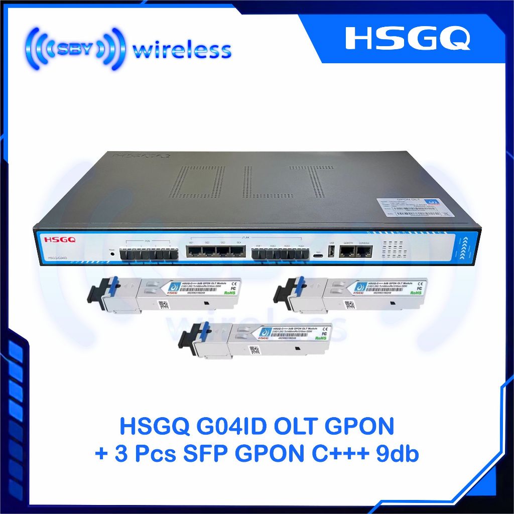 Jual paket hsgq g04id olt gpon dan sfp c+++ 9db | Shopee Indonesia