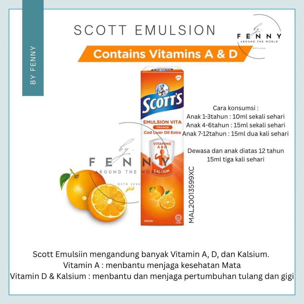 Jual Emulsion Vitamin Scott Terlengkap & Harga Terbaru Juli 2026 ...