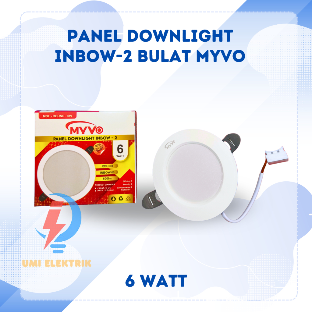 Jual Lampu Downlight LED Panel Inbow MYVO 6 Watt | Shopee Indonesia