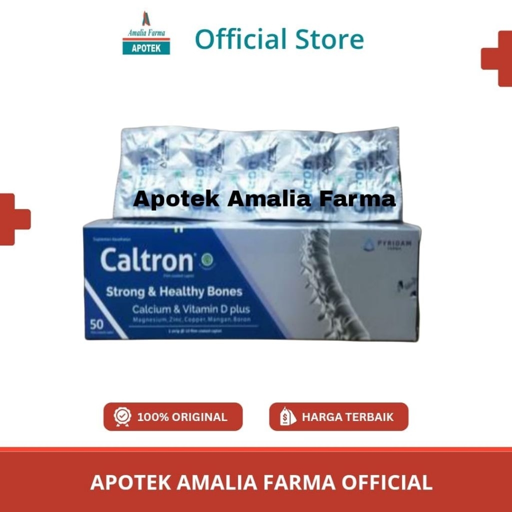Jual Caltron Calcium & Vitamin D Plus hrga /strip 10 tablet | Shopee ...