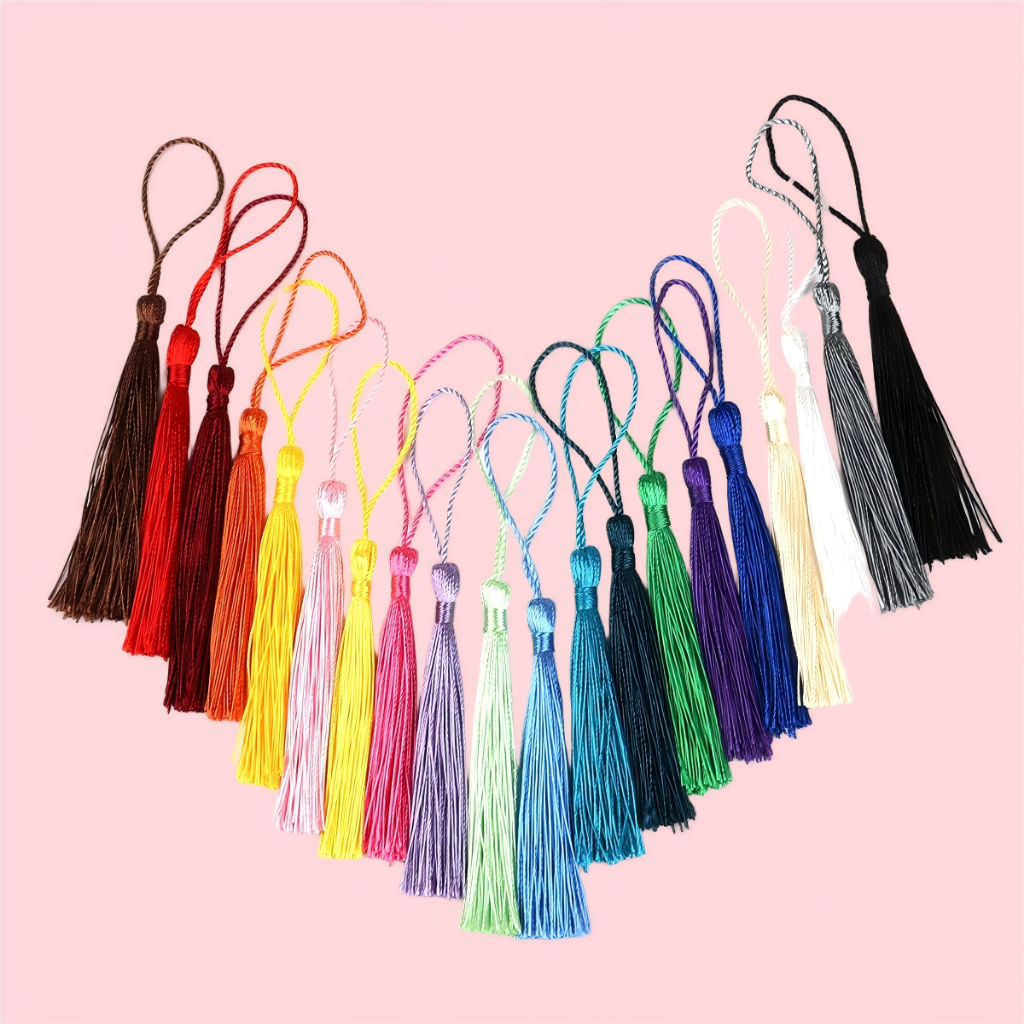 Jual 32pcs/bag Rumbai Sutra Polyester Gaya Antik, Rumbai Kecil untuk ...