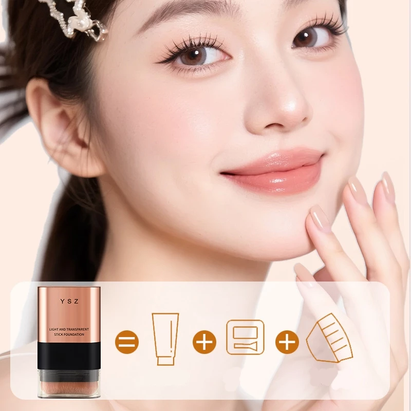 YSZ Flawless Eraser Foundation Stick Perfect Cover Cushion Foundation Waterproof Make Up Setting Con