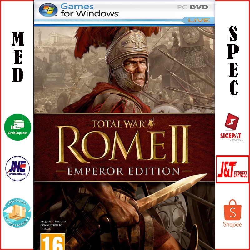 Jual TOTAL WAR ROME ll EMPEROR EDITION PC DVD GAME GAMING LAPTOP KASET ...