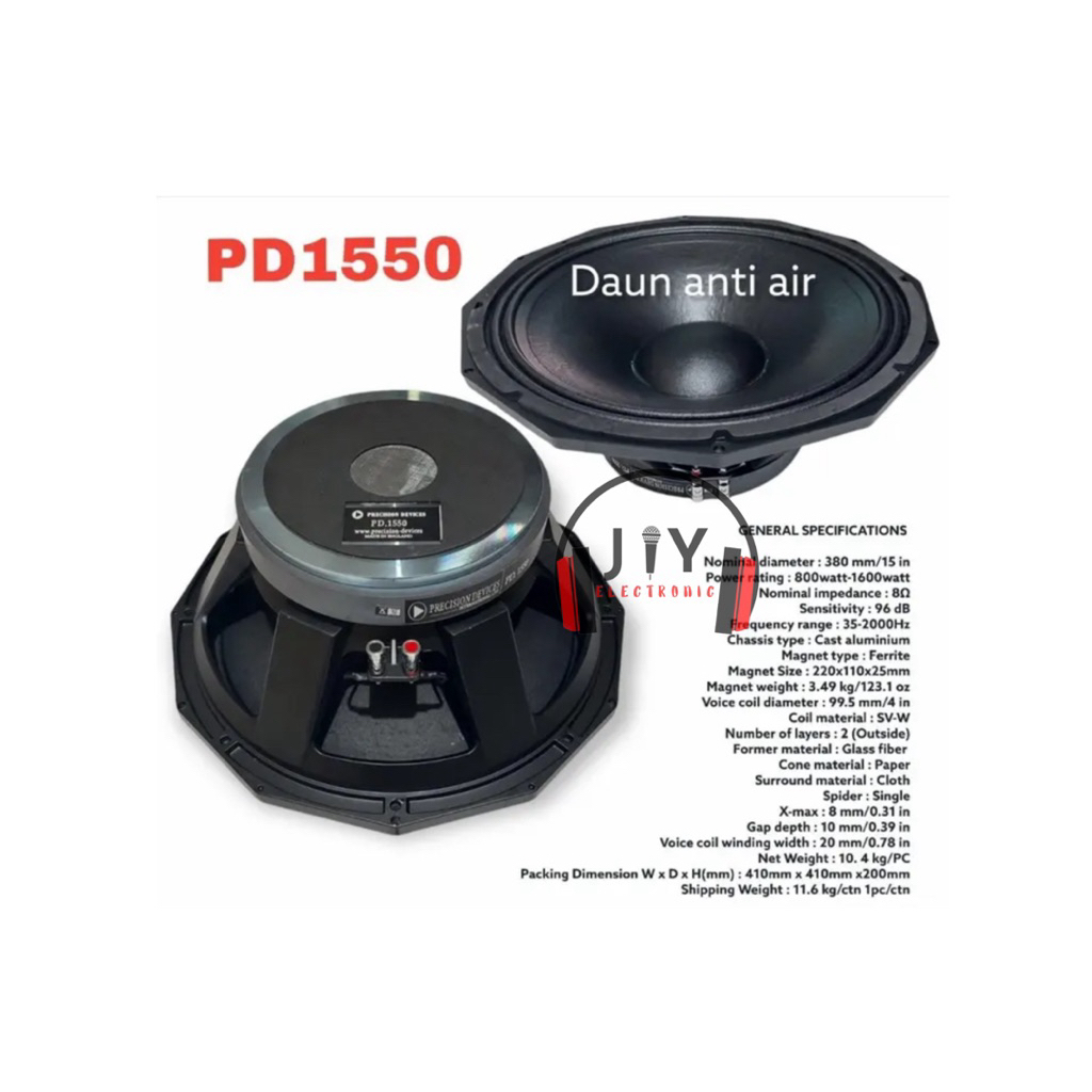 Jual Speaker 15 inch Precision Devices PD-1550 PD1550 PD 1550 PD-1550 ...