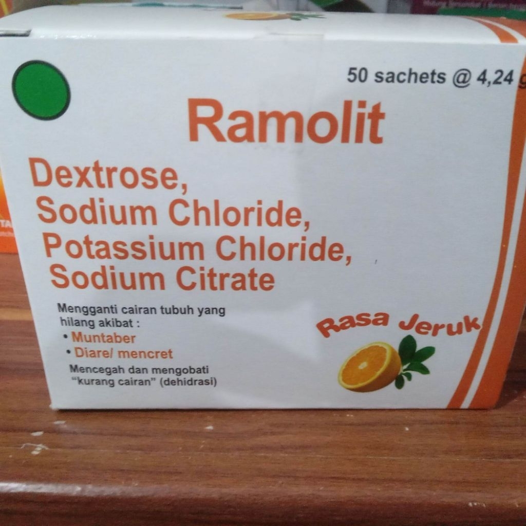 Jual RAMOLIT (Oralit) isi 50 sachet rasa jeruk | Shopee Indonesia