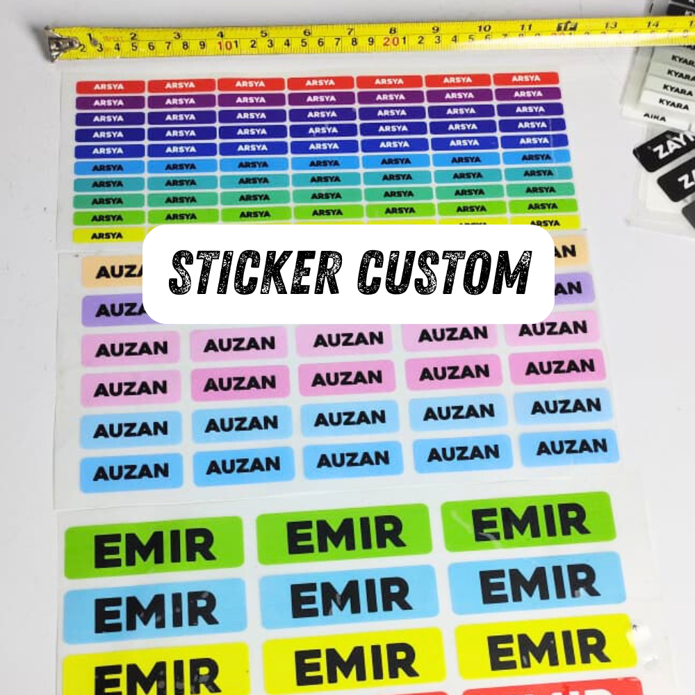Jual Sticker Nama Custom | Shopee Indonesia