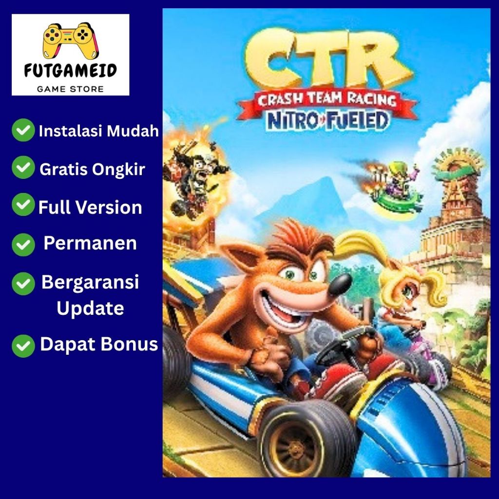 Jual Crash Team Racing Nitro-Fueled (CTR) ORIGINAL | Game PC - Laptop ...