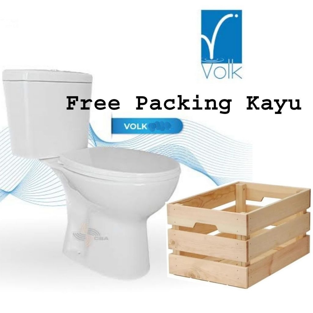 Kloset Duduk Murah Kia Volk 662 (FREE PACKING KAYU) Pare Kediri