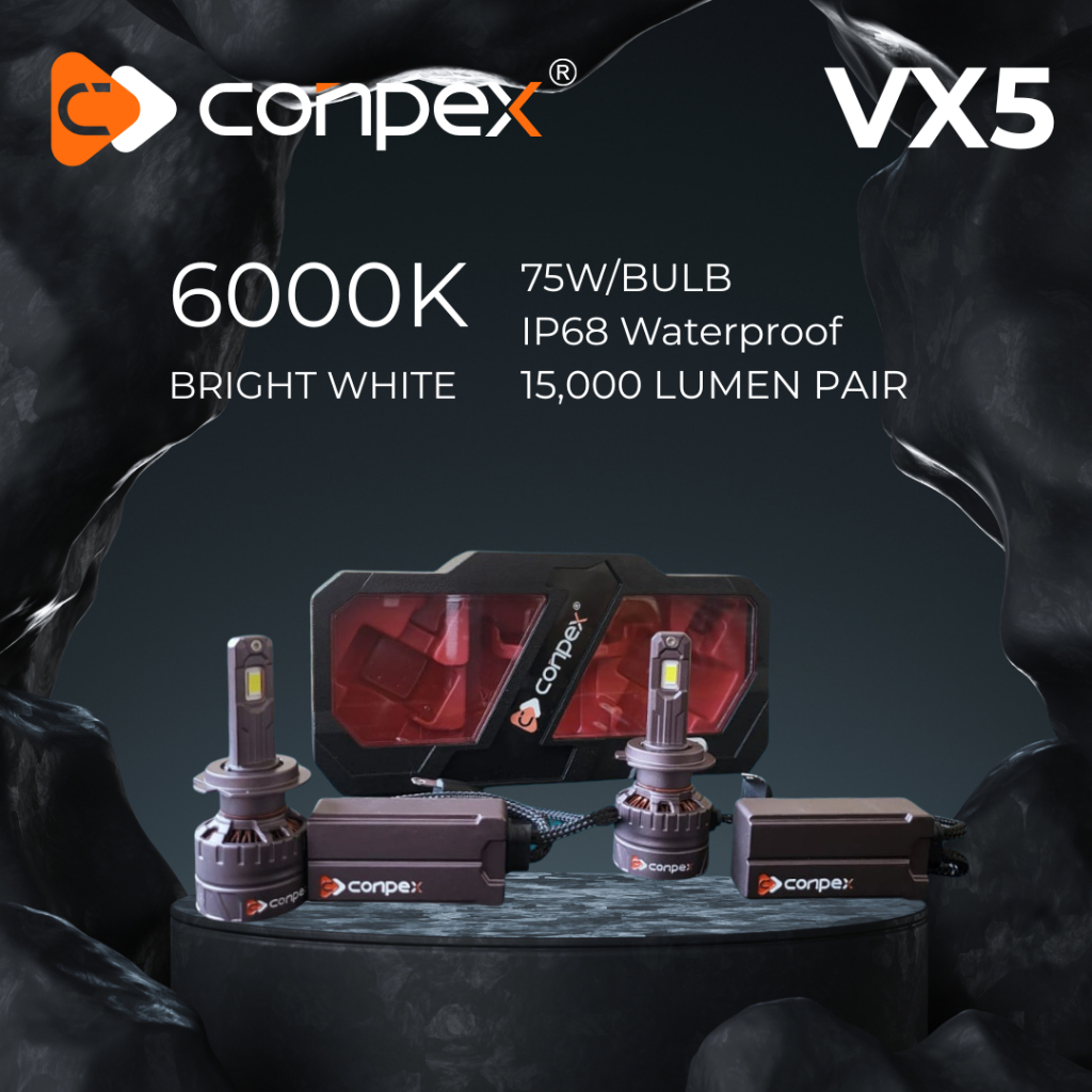Jual CONPEX VX5 75watt 6000K LED mobil Headlamp | Shopee Indonesia